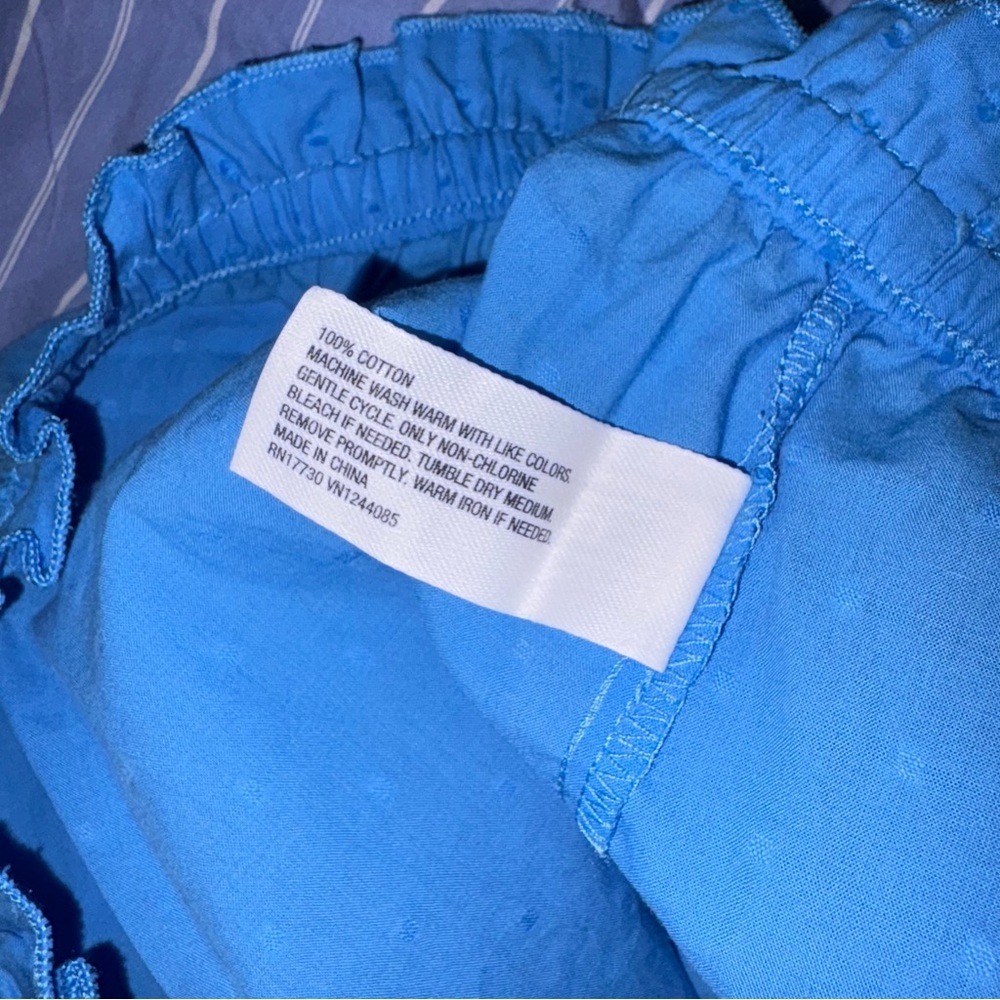 Colsie blue poplin cotton shorts pajamas pjs size XL new with tags - Picture 12 of 13